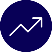 Network insights blue - icon