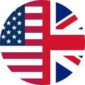 Flag of the us and UK