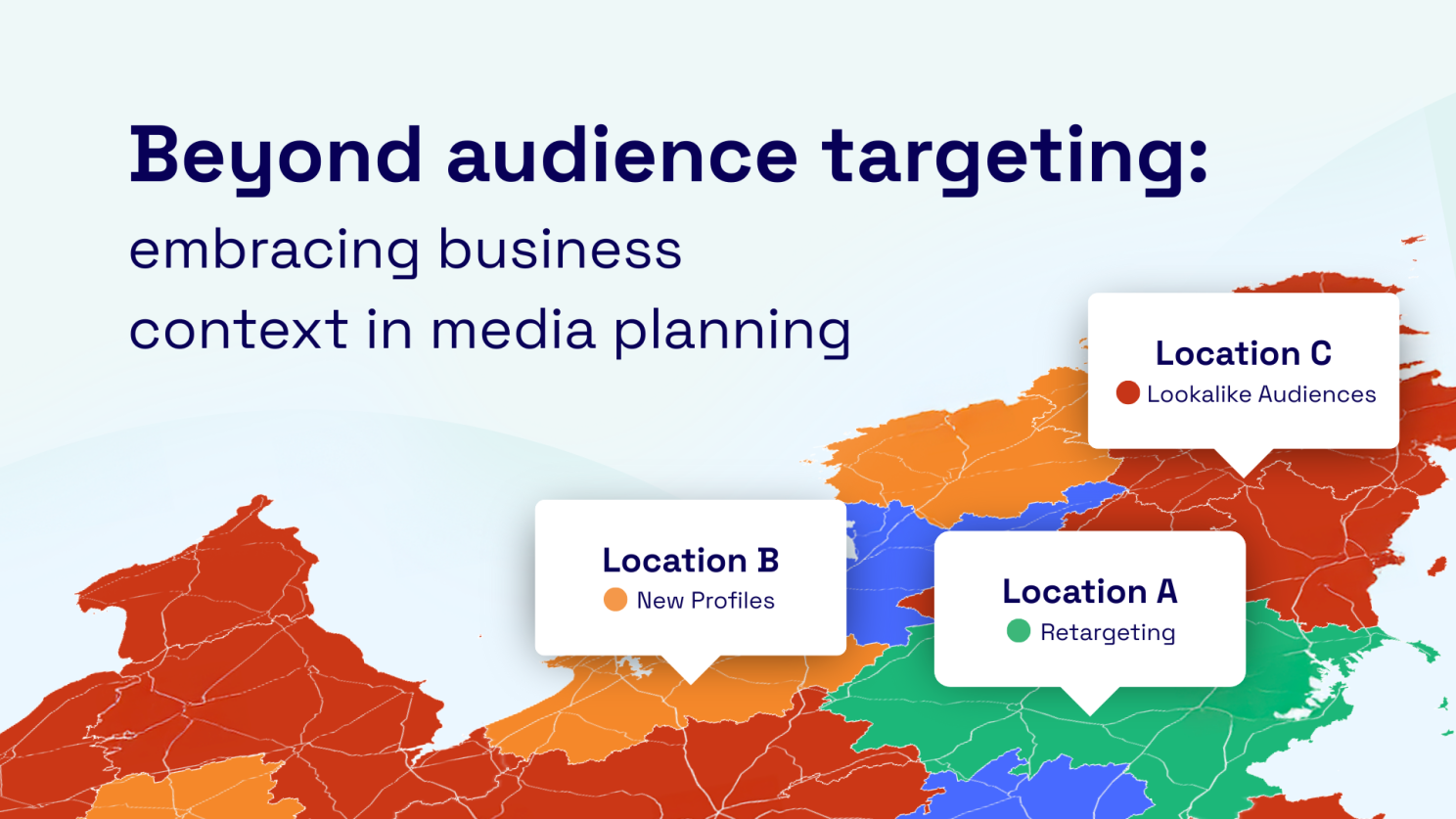 A heatmap showing that going beyond audience target is more complex but bring more data 