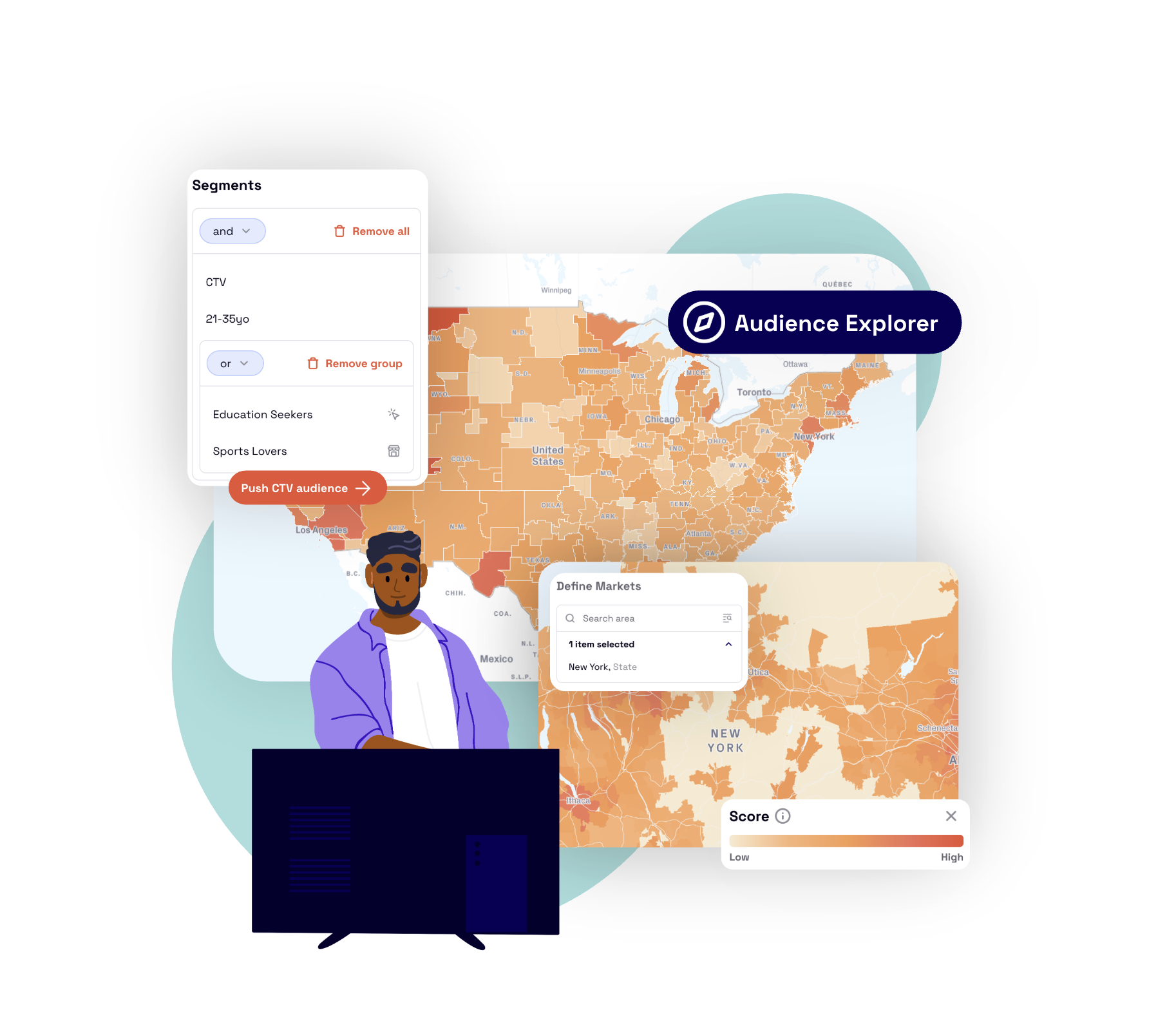 CTV Audience Explorer Locala Demo, USA, Locala Planning Tool