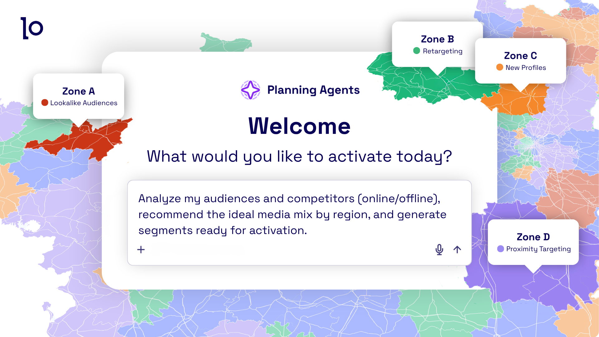 Screenshot of Planning Agents chat box